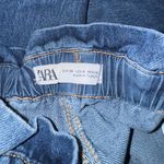 ZARA Paperbag Denim Jeans Medium Wash Size 4 Photo 5