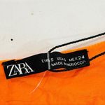 ZARA  Orange Textured Ribbed Back Cutout
Bikini Swim Top NWT Photo 4