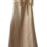 Catwalk Bridals Formal Dress Gown Sleeveless Gold Evening Party Size L Photo 0