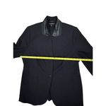 Lane Bryant  Women's Blazer Black Faux Leather Trim size 16 Photo 6