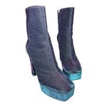 Giuseppe Zanotti  Notturna Iridescent Platform Ankle Booties - 39.5 / 8.5 Photo 1