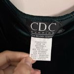 Vintage Green Velvet and Satin Empire Waist Bridgerton Maxi Formal Dress Prom Size 10 Photo 4