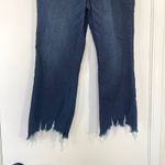 Democracy Womens Jeans Dark Blue Wash Distressed Frayed Hem Size 14 Photo 3