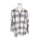 American Eagle - NWT Plaid Button Down Y2K Grunge Hooded Shirt Jacket Sz S Photo 2