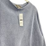 J.Crew  Ribbed funnelneck sweater linen-cotton blend Lavender Lakeshore Small NWT Photo 5