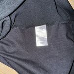 Nordstrom Black Oversized Crewneck Blouse with Keyhole back, size XXS Photo 4