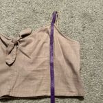 Aerie Crop Top Tie Front oatmeal size XXL Photo 3
