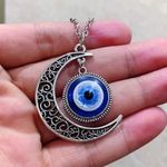 Moon evil eye necklace Photo 0