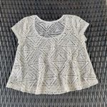 Delia's Delia’s Cream Lace Top Size Small Photo 1