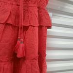 Nsr Kailani Dress Women's XS Extra Small Red Short Sleeve Tiered Ruffle Casual Photo 7