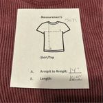 Arizona Women's Red Ribbed Long Sleeve Cropped Top Size M Photo 8