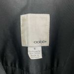 Oobe Black Button Up Collared 3/4 Sleeve Professional Blouse Top Photo 2