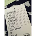 Anthropologie  11.1 Tyhlo Navy Heart Print Button Down Shirt Dress Tunic M Photo 6