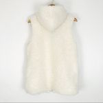 NWT Trouvé Faux Shearling Hooded Vest | One Size White Size undefined Photo 5