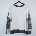Evri New Gray Checked Boxy Acrylic Blend Sweater Size 2X Photo 4