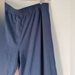 SKIMS  Cotton Jersey Wide Leg Pant in Navy, size XL Photo 1