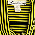 Ashley Stewart  Women’s vintage yellow/blue striped button up shirt - Size 18w Photo 4