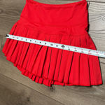 Goldhinge 12” Red Pleated Pocket Tennis Skirt Skort Size XS Photo 6