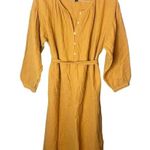 Universal Threads Universal Thread Women’s Sz XL Puff Sleeve Midi Dress Mustard Yellow Photo 1