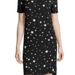 Belle Sky Star print asymmetrical hem sheer dress Photo 0