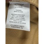 GB  Camel Tan Ribbed Tunic Sweater Dress Small Balloon Sleeves High Neck Trendy Photo 6