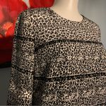 Club Monaco Women’s  black whitr Round Neck Dress Size 0 XS EUC Photo 2