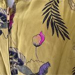 VINTAGE filament Floral Silk Jacket Size L Yellow Size L Photo 3