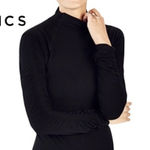 Fabletics Kathie Seamless Mock Neck Long Sleeve Top Black Medium Photo 0