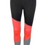 H&M  Sport Multicolor Activewear Colorblock Mid Rise Athletic Fitness Leggings S Photo 0