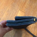 Adrienne Vittadini  Textured‎ Blue Wristlet Fold Over Photo 3