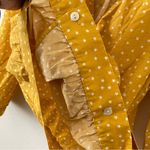 Madewell Wrap Top in Star Golden Yellow Scatter Print M Photo 13