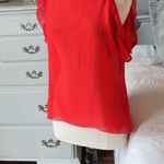 Final Touch Red Flowy Top Small Photo 0