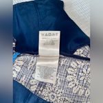 Elevenses Anthropologie  Blue and cream Floral High Waist Shorts Photo 6