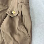 Patrizia Pepe Firenze Small IT 40 Brown High Waist Safari Pleated Shorts Pockets Photo 6