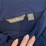 Tommy Bahama  szS on or off shoulder twist front dark blue knit top EUC Photo 3