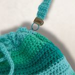Handmade  Crochet Bucket Bag and Accessory Set: Glasses & Cosmetic Pouch Keychain Photo 4