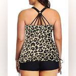Younique Round Scoop Neckline Two Piece Ruched Swimsuit Photo 2
