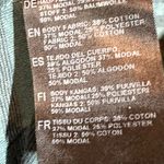 Kuhl  Jive Fine Knit Shirt Top Striped 3/4 Sleeve Crewneck Front Pocket Green 1X Photo 3