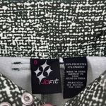 Jofit Pant Womens 6 Green White Speckled Print Stretch Tapered Leg Performance Photo 5