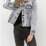 Vervet NWT  Escala - Distressed Black Acid Wash Classic Crop Jacket Photo 0