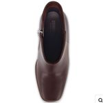 Cushionare Elegant Brown Heeled Boots Photo 1