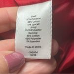 Talbots  Red & White Crochet Straight Pencil Skirt Lined Size 8 Floral Party EUC Photo 4