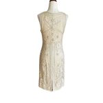 Suewong Nocturne Champagne Cocktail Embroidered Mini Dress Women's Size 6 | 48 Photo 1