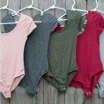 Short Sleeve Bodysuit Pink Photo 2