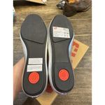 FitFlop Ballerina Mary Jane Flats Women's Size 6 Silver Leather Delicato Bow Photo 8