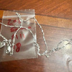 925 sterling silver 2.03g Emma name m11 18 inch necklace with name tag Photo 0