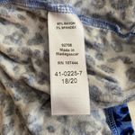 Jessica London Plus Size stretch Knitt Leopard Blue Top sz 18/20 Photo 3