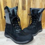 UGG  Adirondack III  Black Leather Shearling Lining Waterproof Winter Midi Boot 6 Photo 0