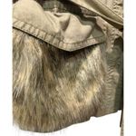 Anthropologie Faux Fur Trimmed Field Parka Olive Green Utility Jacket MED $198 Photo 5
