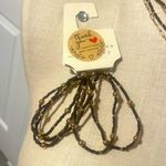 A New Day  necklace bracelet coordinate set Brown beads  gold ball jewelry New OS Photo 2